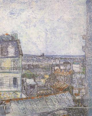 Vincent Van Gogh View of Paris from Vincent's Room in the Rue Lepic (nn04) China oil painting art